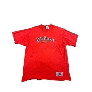 Vintage 1990s Wilson Athletics Red Tshirt NFL‎